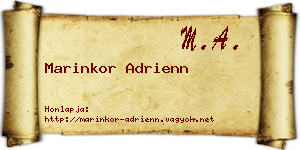 Marinkor Adrienn névjegykártya